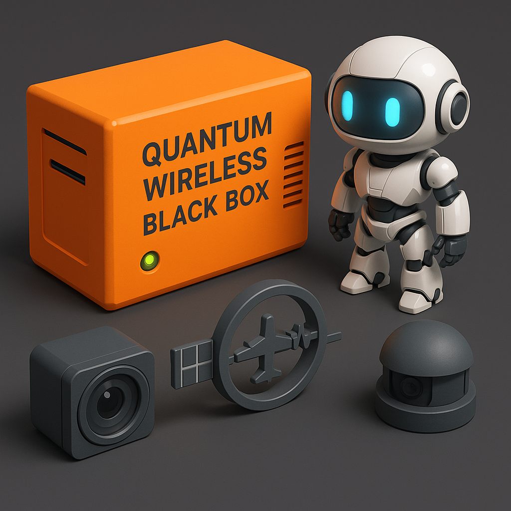 Conceptual quantum wireless blackbox and component modules